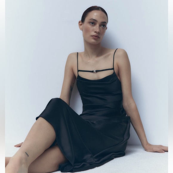 silk dress zara sale The 11 Zara Satin Dresses Destined to Sell Out According to an Editor